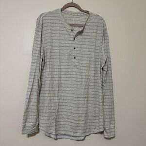 Lululemon Field Henley Grey Striped